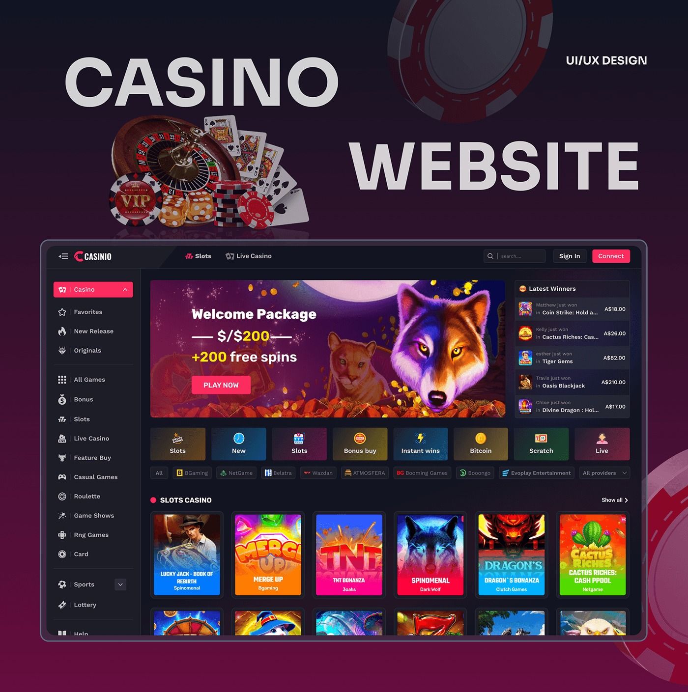 Instant Casino jeux d'argent